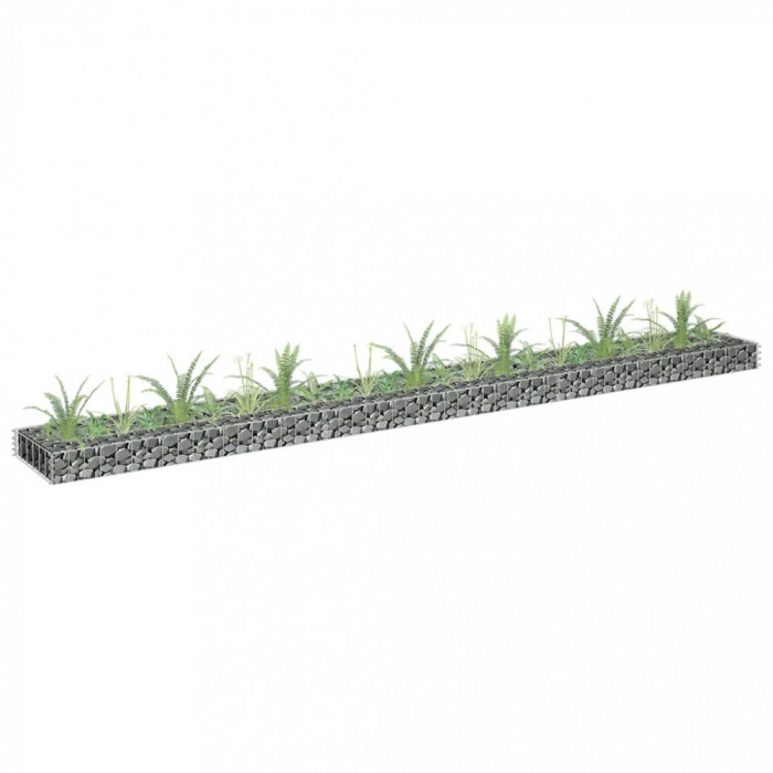 Strat &icirc;naltat gabion, 270x30x10 cm, otel galvanizat GartenMobel Dekor