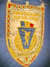1.ROMANIA SPORT-MEDALII-INSIGNE-ETC. Fanion Spartachiada Republicana Banat 1964. foto