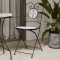 vidaXL Scaune de bistro pliabile, 2 buc., albastru și alb, ceramică 4003404