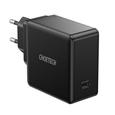 Incarcator retea 1x USB type C PD 60W negru Choetech Q4004 foto