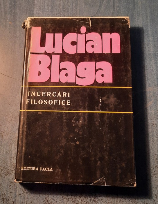 Incercari filosofice Lucian Blaga