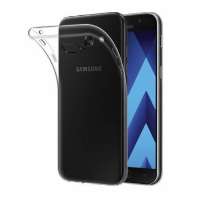 Husa protectie pentru Samsung Galaxy S6 Transparent Slim folie de protectie gratis foto