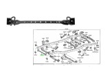 Trager inferior, panou central fata TOYOTA FJ CRUISER, 02.2006-