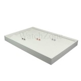 Cumpara ieftin Expozitor Cercei Piele Ecologica 40 Perechi Watchbox, Tava Bijuterii 35x24 cm, Accesorii Magazin, Uz Personal, Alb