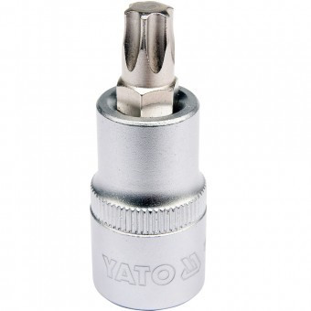 Bit Torx T50 cu adaptor Yato YT-04316, 1/2&amp;quot;, 55mm, Cr-V foto