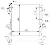 NRF 550018 Radiator, racire motor