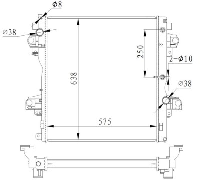 NRF 550018 Radiator, racire motor foto