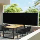Gossi copertina laterala retractabila de terasa, negru, 140 x 600 cm