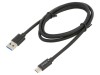 Cablu USB 3.0/3.1 USB-A la USB-C 1m Negru 5Gbps