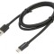 Cablu USB 3.0/3.1 USB-A la USB-C 1m Negru 5Gbps