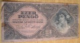 M1 - Bancnota foarte veche - Ungaria - 1000 pengo - 1945