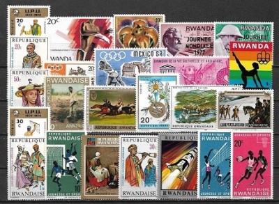 5732 - lot timbre Ruanda foto