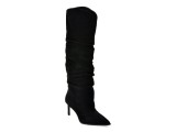Cizme elegante EPICA negre, 2148BD, din piele intoarsa