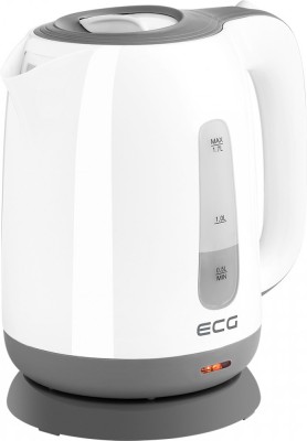 Fierbator electric ECG RK 1759 Classica Grigio, 2200 W, 1.7 litri, plastic de calitate, alb cu gri foto