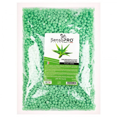 Ceara epilat elastica, SensoPRO, Granule Aloe Vera, Refolosibila, 500g foto