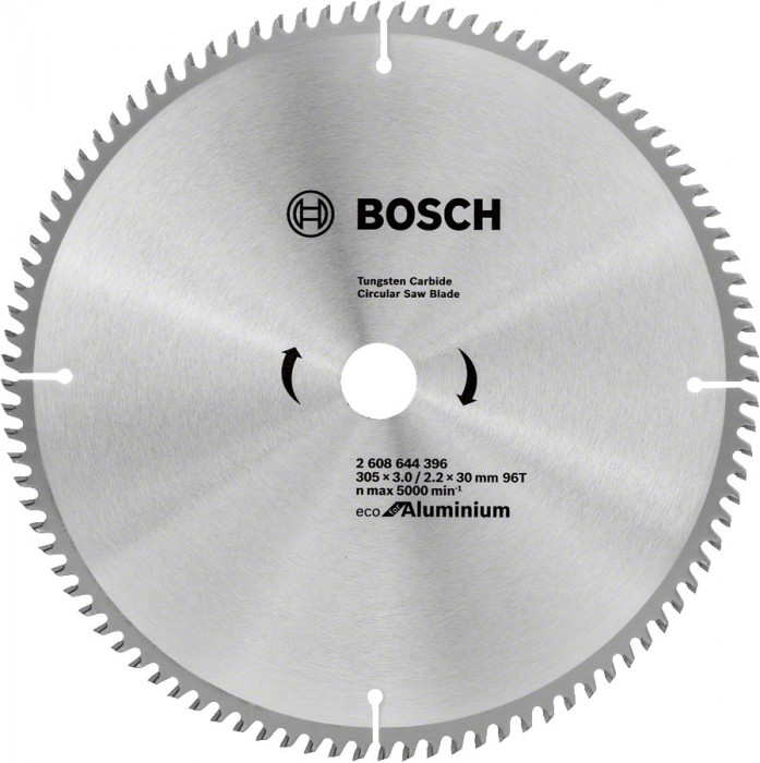 Panza ferastrau circular Eco for Aluminium, 305x30x3mm, 96T Bosch