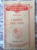 Montesquieu - L&#039;esprit des lois