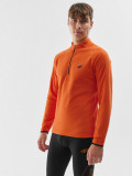 Lenjerie termoactivă din fleece (bluză) pentru bărbați - portocalie, 4F Sportswear
