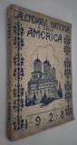 Carte veche Calendarul National al ziarului America 1928
