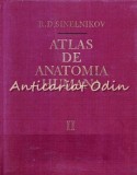 Atlas Anatomia Umana Vol. II Sinelnikov, Mir, Moscova 1979, Spaniola, 471 pagini, Coperta Cartonata