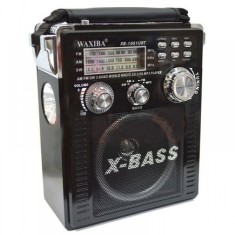 Radio Portabil XB-1051 BT X-Bass cu Bluetooth, USB, SD, AUX și Radio AM/FM/SW