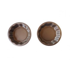 Forma pentru Tarte, Set 2 forme, Rotund, Maro, 10 cm, 404COF