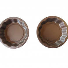 Forma pentru Tarte, Set 2 forme, Rotund, Maro, 10 cm, 404COF