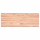 Cumpara ieftin Blat masa, 140x50x(2-6) cm, maro, lemn tratat contur organic