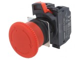 Comutator de Siguranță 22mm 2 NC Roșu