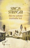 Roman Fictiune "Sa nu uiti numele lor" Simon Stranger Paperback Univers