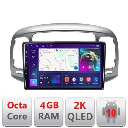 Navigatie HHyundai Accent 2006-2012 C-Accent Android Octa Core Ecran 2K QLED GPS 4G 4+32GB 360 KIT-accent+EDT-E409-2K CarStore Technology