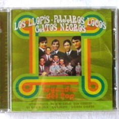 Album CD: "Los Llopis, Los Pájaros Locos, Los Gatos Negros Leyendas Del Pop"