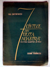 7 CANTECE DIN ULITA NOASTRA - PAUL CONSTANTINESCU (PENTRU BARITON SI PIAN) foto