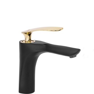 Baterie pentru baie Rea Orbit Black Gold low foto
