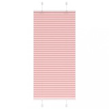 vidaXL Jaluzea plisată roz 65x150 cm Lățime țesătură 64,4cm poliester