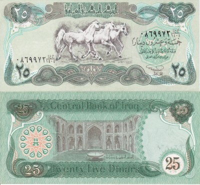 IRAQ 25 dinars 1990 UNC!!! foto