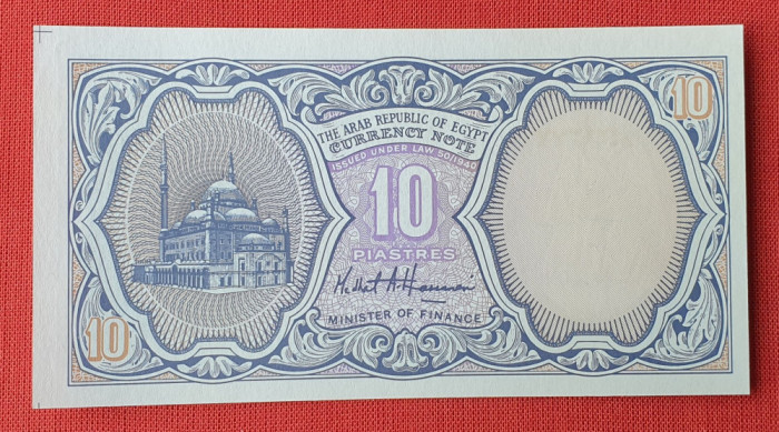 10 Piastres - Egipt - Bancnota veche - in stare foarte buna