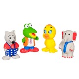 JUCARIE PENTRU CAINI LATEX FUNIMALS 6x5,5x9CM (60 BUC CUTIE) 503887, flamingo