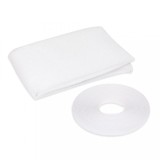 Plasa Tantari Ferestre 100x100cm cu Scai, Montare Rapida, Poliester Lavabil, Protectie Insecte, Anti-UV, Alba