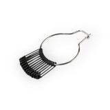 Cumpara ieftin Set 12 ace de siguranta Kyrra, lungime 19 mm, Negru, Crisalida