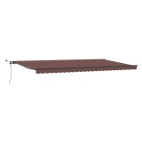 Cumpara ieftin Copertina electrica cu LED si senzor 6 x 3 m Maro