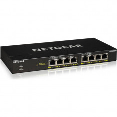 Switch NetGear GS308PP-100EUS 8-Port PoE/PoE+ Gigabit Desktop Metal foto