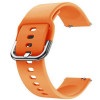 Curea silicon, compatibila Samsung Galaxy Watch 4, 44mm, telescoape Quick Release, Orange Fire