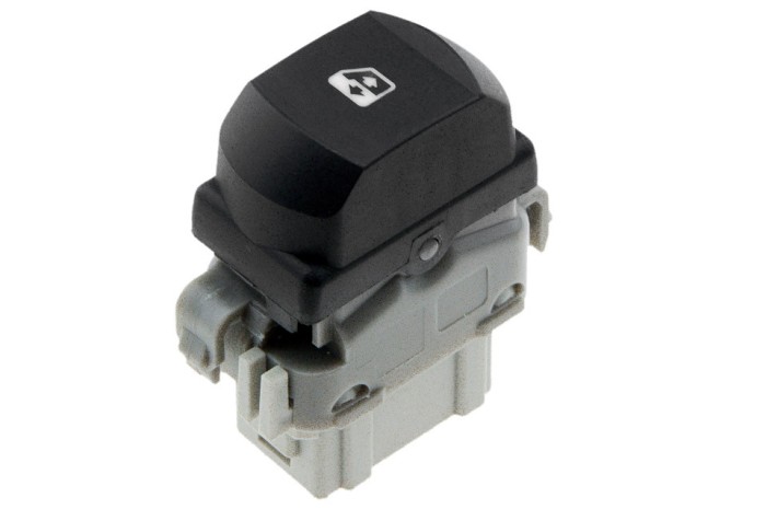 Comutator macara geam Renault Megane 2 2002-, Gri, NTY EWS-RE-021