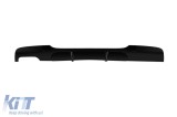 Difuzor tip M Performance Design Design potrivit pentru bara spate M Technik pe BMW Seria 3 E90 sedan, E91 break 2004-2011 -oo---, lac negru Performan