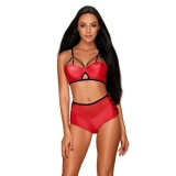 OBSESSIVE - LEATHERIA SET TWO PIECES L/XL