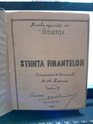 Stiinta finantelor - M. Popovici + Organizarea financiara a romaniei si Legi Financiare - C, Perticari (2 cursuri coligate) foto