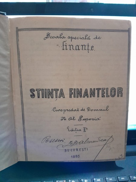 Stiinta finantelor - M. Popovici + Organizarea financiara a romaniei si Legi Financiare - C, Perticari (2 cursuri coligate)