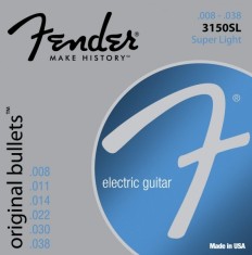 Corzi chitara electrica Fender Original Bullets 3150SL Pure Nickel Bullet End 8-38 foto