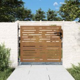 vidaXL Poartă de grădină 85x75 cm, oțel corten, design pătrat 153244